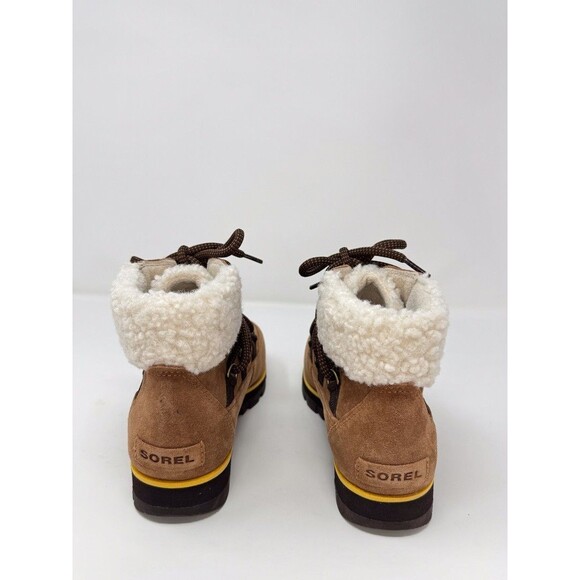 Sorel Harlow Womens Boots Brown Suede Lace Cozy Bootie Waterproof Winter US 8.5 - Picture 7 of 10